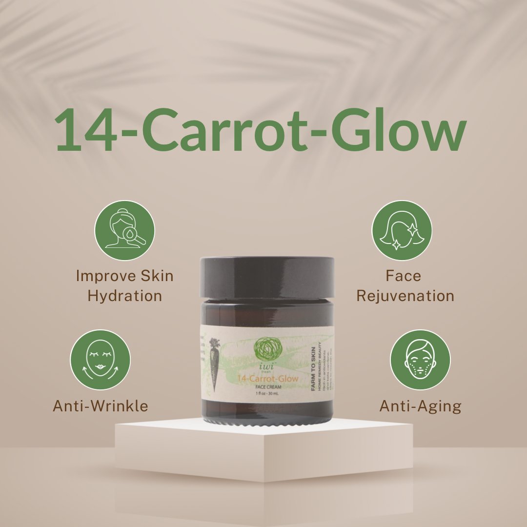 Chart of 14 carrot glow face cream solutions